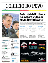 Capa do jornal Correio do Povo 23/05/2020