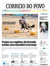 Capa do jornal Correio do Povo 26/09/2020