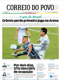 Capa do jornal Correio do Povo 01/03/2021