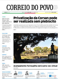 Capa do jornal Correio do Povo 02/06/2021