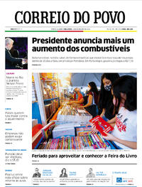 Capa do jornal Correio do Povo 02/11/2021