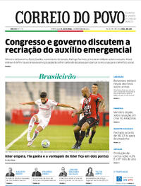 Capa do jornal Correio do Povo 05/02/2021