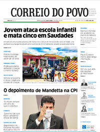 Capa do jornal Correio do Povo 05/05/2021