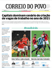 Capa do jornal Correio do Povo 05/07/2021