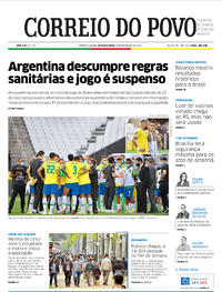 Capa do jornal Correio do Povo 06/09/2021