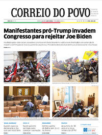 Capa do jornal Correio do Povo 07/01/2021