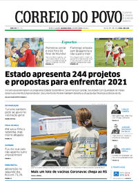 Capa do jornal Correio do Povo 08/02/2021