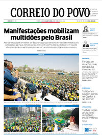 Capa do jornal Correio do Povo 08/09/2021