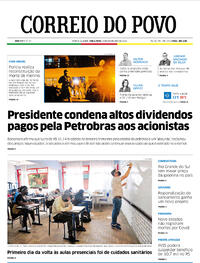 Capa do jornal Correio do Povo 09/11/2021