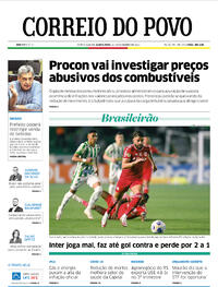 Capa do jornal Correio do Povo 11/11/2021