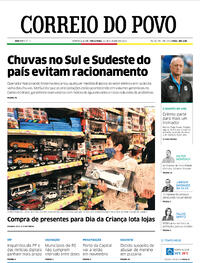 Capa do jornal Correio do Povo 12/10/2021