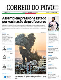 Capa do jornal Correio do Povo 13/05/2021