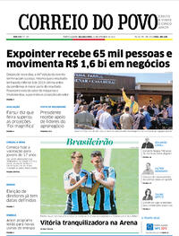 Capa do jornal Correio do Povo 13/09/2021