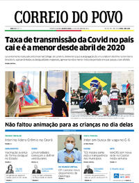 Capa do jornal Correio do Povo 13/10/2021