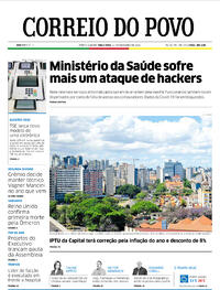 Capa do jornal Correio do Povo 14/12/2021