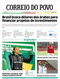 Capa do jornal Correio do Povo 15/11/2021
