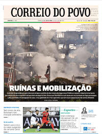 Capa do jornal Correio do Povo 16/07/2021