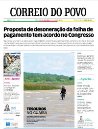 Capa do jornal Correio do Povo 16/11/2021