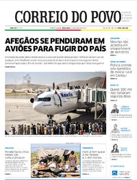 Capa do jornal Correio do Povo 17/08/2021