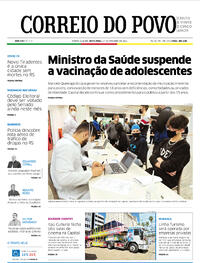 Capa do jornal Correio do Povo 17/09/2021