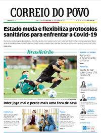 Capa do jornal Correio do Povo 18/11/2021