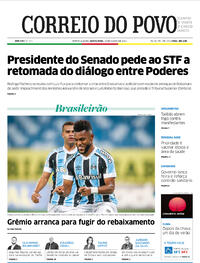 Capa do jornal Correio do Povo 19/08/2021