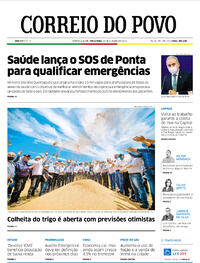 Capa do jornal Correio do Povo 19/10/2021