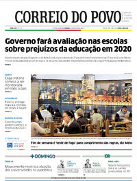 Capa do jornal Correio do Povo 22/05/2021