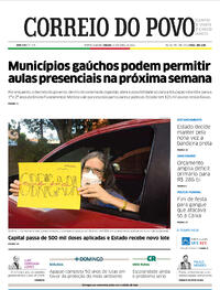 Capa do jornal Correio do Povo 24/04/2021