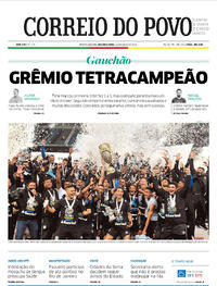 Capa do jornal Correio do Povo 24/05/2021