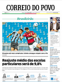 Capa do jornal Correio do Povo 24/11/2021