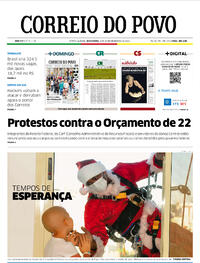 Capa do jornal Correio do Povo 24/12/2021
