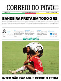 Capa do jornal Correio do Povo 26/02/2021