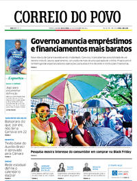 Capa do jornal Correio do Povo 26/11/2021