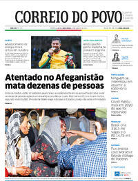 Capa do jornal Correio do Povo 27/08/2021