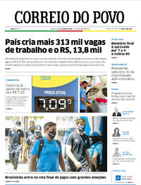 Capa do jornal Correio do Povo 27/10/2021