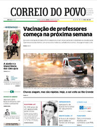 Capa do jornal Correio do Povo 29/05/2021
