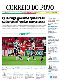 Capa do jornal Correio do Povo 29/11/2021
