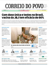 Capa do jornal Correio do Povo 30/01/2021