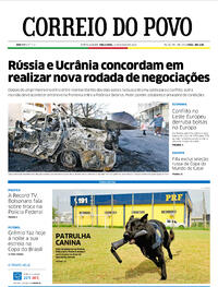 Capa do jornal Correio do Povo 01/03/2022
