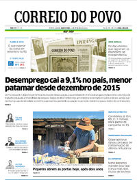 Capa do jornal Correio do Povo 01/09/2022