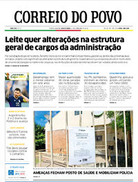 Capa do jornal Correio do Povo 01/12/2022