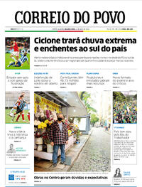 Capa do jornal Correio do Povo 02/05/2022