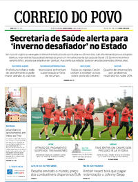 Capa do jornal Correio do Povo 02/06/2022