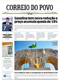 Capa do jornal Correio do Povo 02/09/2022
