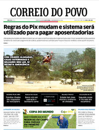 Capa do jornal Correio do Povo 02/12/2022