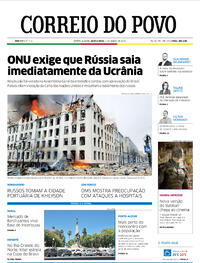 Capa do jornal Correio do Povo 03/03/2022