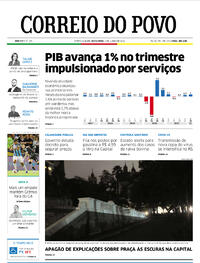Capa do jornal Correio do Povo 03/06/2022