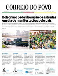 Capa do jornal Correio do Povo 03/11/2022