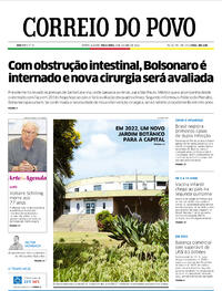 Capa do jornal Correio do Povo 04/01/2022